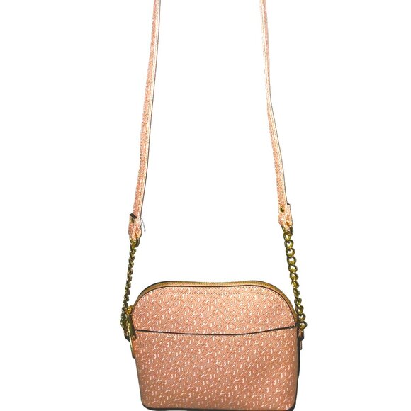 STEVE MADDEN Pink Logo Designer Leather Shoulder Bag - Picture 4 of 5